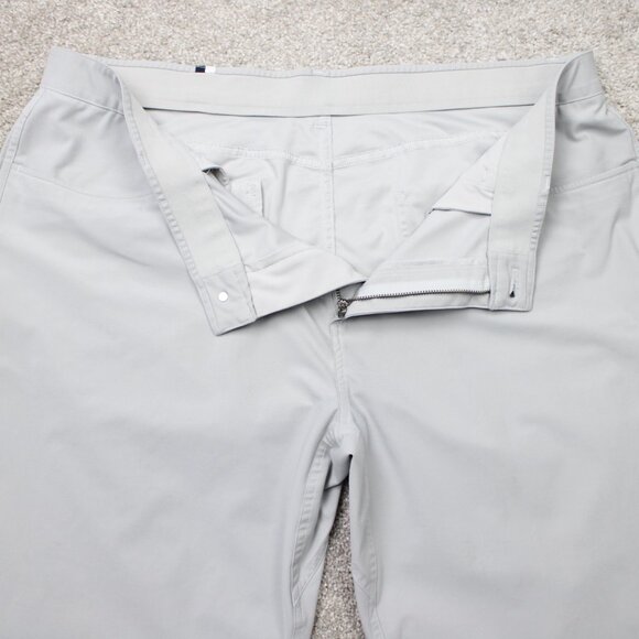 Rhoback Pants Mens 42x32 Gray Delta Performance Golf Active Casual Stretch - Picture 11 of 15